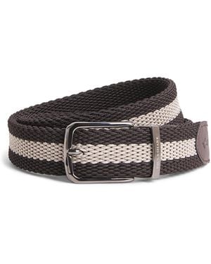 Paul & Shark Cotton Woven Reversible Belt - Multicolor