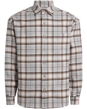 Pal Zileri Cotton Check Shirt - Grey