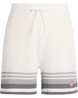 CASABLANCA Crochet Tennis Shorts - White