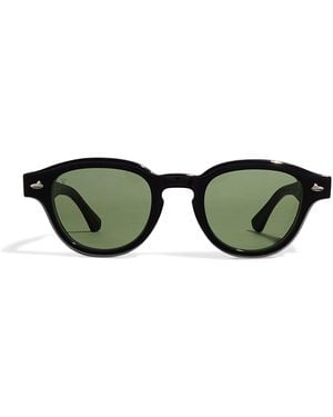 Sestini Eyewear Acetate Sei E Mezzo Sunglasses - Green