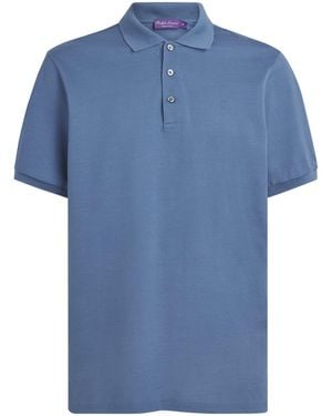 Ralph Lauren Cotton Piqué Polo Shirt - Blue