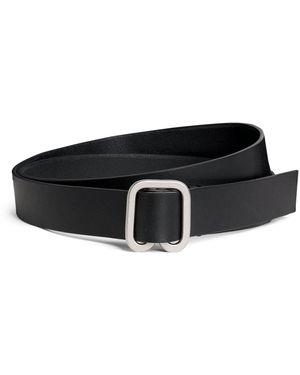Issey Miyake Leather Fork Belt - Black