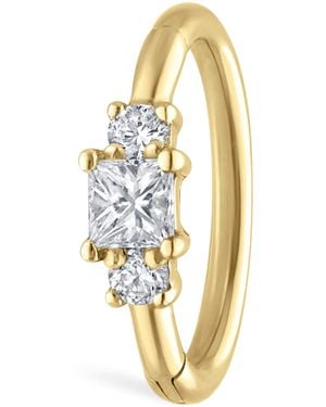 Maria Tash Diamond Princess Single Hoop Earring - Metallic