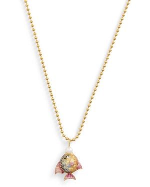 Emily P. Wheeler And Mixed Gemstone Fish Necklace - Metallic