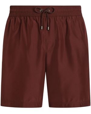 Dolce & Gabbana Drawstring Swim Shorts - Purple