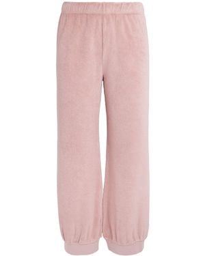 Suzie Kondi Cotton-Blend Harem Joggers - Pink