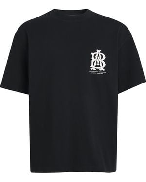 About Blank Oversized Monogram T-Shirt - Black