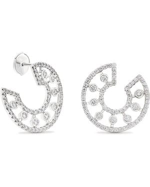 De Beers And Diamond Dewdrop Earrings - White