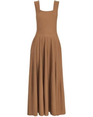KHAITE Merino Wool Jodie Maxi Dress - Brown