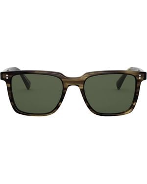 Oliver Peoples Lachman Square Sunglasses - Green