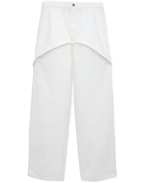Loewe X Paula's Ibiza Cotton Panelled Trousers - White