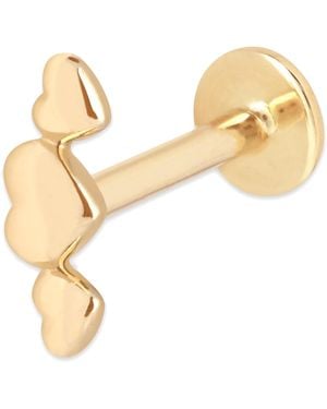 Astrid & Miyu Heart Cluster Single Stud Earring - Metallic
