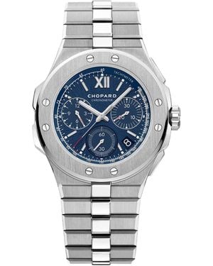 Chopard Stainless Steel Alpine Eagle Extra Large Automatic Watch - Blue