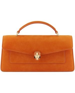 BVLGARI Serpenti Forever Top-Handle Bag - Orange