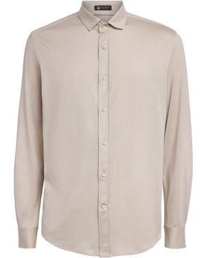 Colombo Silk-Cotton Shirt - White