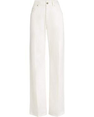 Brunello Cucinelli Relaxed Wide-Leg Jeans - White