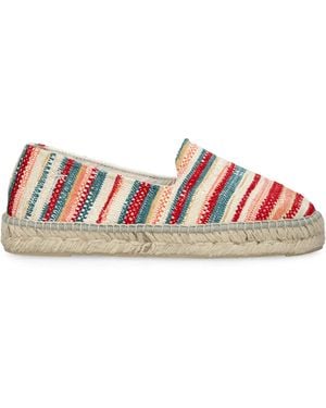 Manebí Cotton Stripe Espadrilles - Red