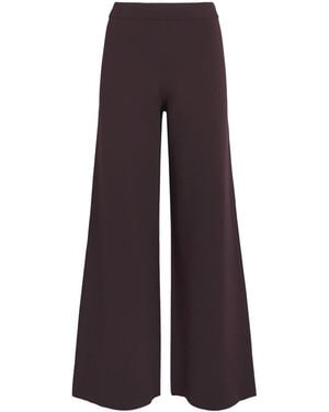 JOSEPH Wide-Leg Benita Milano Trousers - Purple