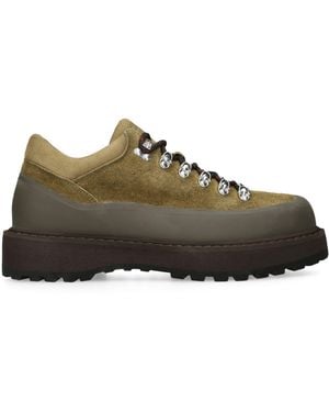 Diemme Suede Cornaro Low-Top Boots - Brown