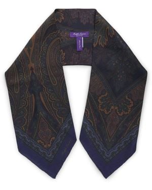 Ralph Lauren Silk Paisley Neckerchief - Blue