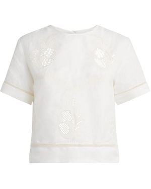 Lug Von Siga Linen Embroidered Dakota Top - White