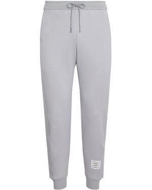 Thom Browne Cotton 4-Bar Joggers - Grey