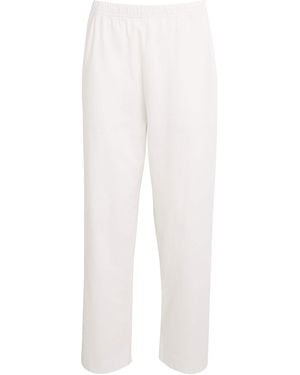 Leset Cotton Straight Pants - White