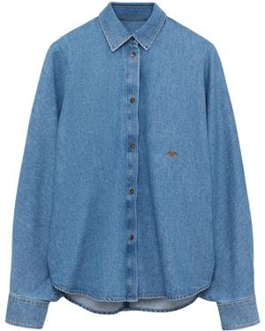 Loewe Oversized Denim Shirt - Blue