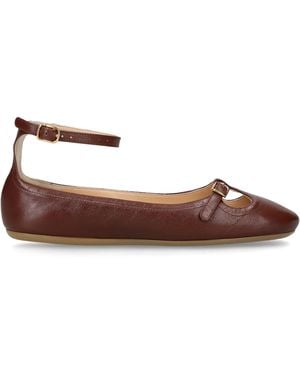 Chloé Leather Misty Ballet Flats - Brown