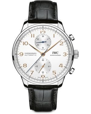 IWC Schaffhausen Stainless Steel Portugieser Chronograph Watch - Grey