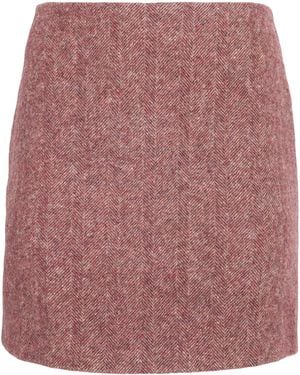 Blazé Milano Virgin Wool Coci Mini Skirt - Red