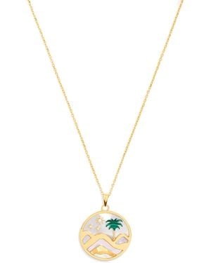 L'Atelier Nawbar And Diamond Sacred Valley Necklace - Metallic