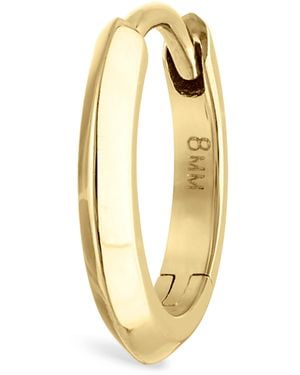 Maria Tash Faceted Metal Vertex Single Hoop Earring - Metallic