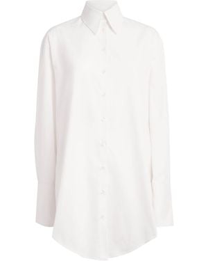 Laura Pitharas Organic Cotton Band-Detail Shirt - White