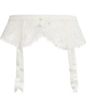 Simone Perele Lace Wish Garter Belt - White
