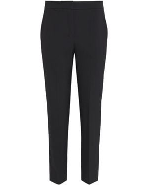 Max Mara Wool-Blend Gabardine Slim Pants - Black