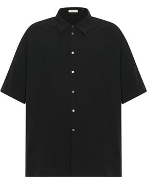 The Row Rodolfo Cotton-Silk Shirt - Black