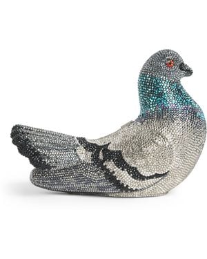 Judith Leiber Embellished Pigeon Clutch Bag - Blue
