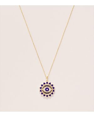 L'Atelier Nawbar And Diamond Rich Kitsch Floral Eye Necklace - Pink
