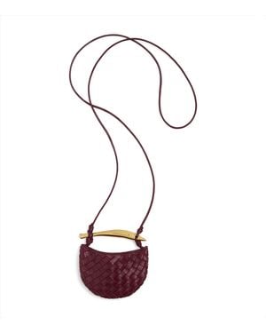 Bottega Veneta Mini Lambskin Sardine Cross-Body Bag - Red