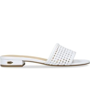Jennifer Chamandi Nubuck Leather Andrea Sandals 20 - White