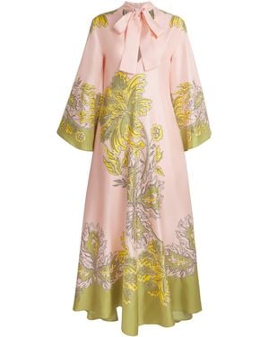 La DoubleJ Silk Magnifico Maxi Dress - Yellow