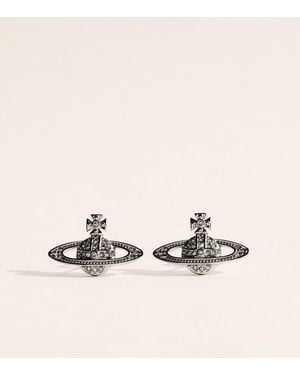 Vivienne Westwood Mini Bas Relief Orb Earrings - Natural