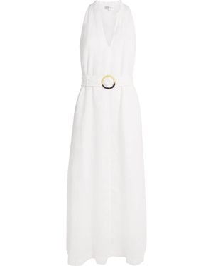 Heidi Klein Linen Bay Maxi Dress - White