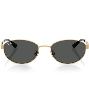 Ray-Ban Rb3774D Metal Oval Sunglasses - Grey