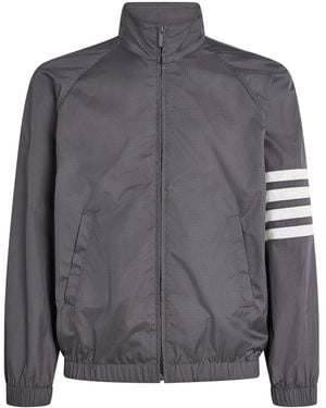 Thom Browne Weather-Resistant 4-Bar Track Jacket - Grey