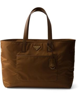 Prada Large Re-Nylon Re-Edition 1978 Tote Bag - Brown