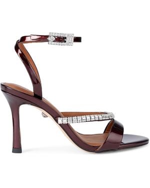 Kurt Geiger Patent Leather Embellished Sandals 95 - Pink
