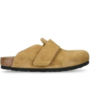 Birkenstock Suede Loma Clogs - Brown