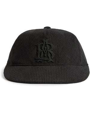 About Blank Corduroy Monogram Cap - Black
